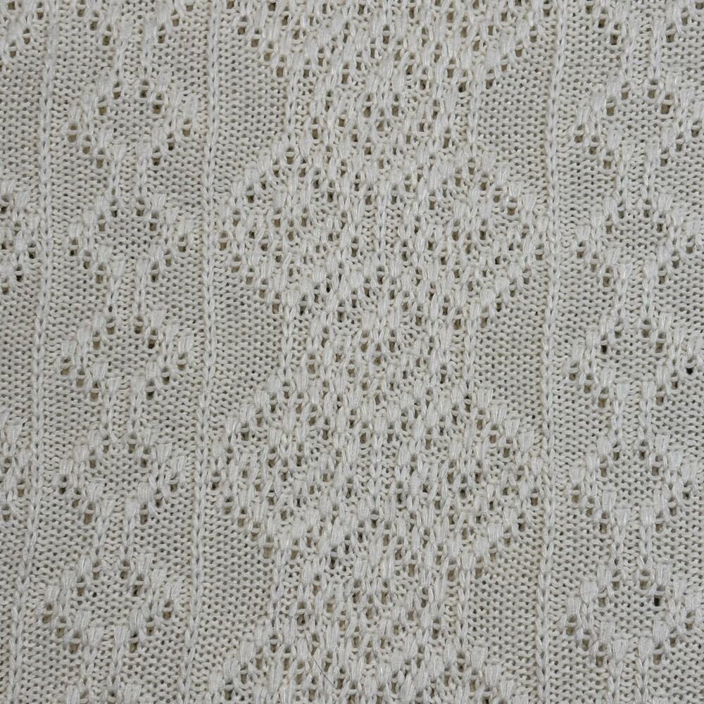 Zara Knit Ivory Scalloped Neck Top Size M - Picture 4 of 6